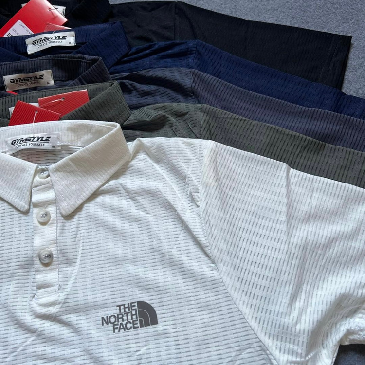 تیشرت یقه دار north face